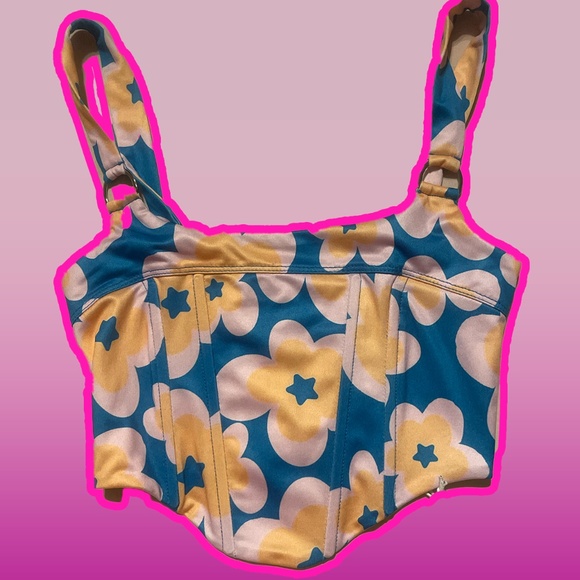 PRINCESS POLLY FLOWER CHILD NWT CORSET - Picture 1 of 2